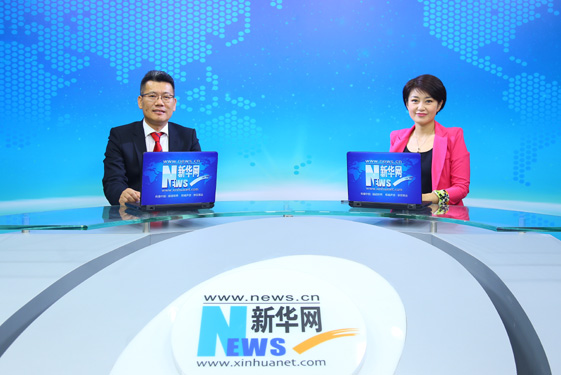 沈阳机床集团董事长关锡友在访谈现场