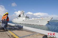 参加&ldquo;环太平洋-2014&rdquo;演习的舰艇编队返回三亚
