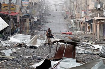 伊拉克政府军收复摩苏尔西城一重要据点