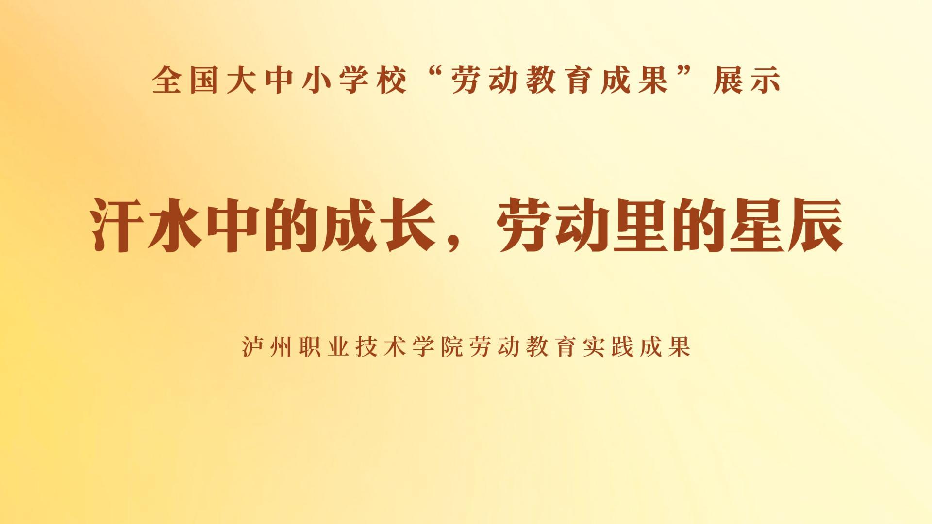 汗水中的成长 劳动里的星辰